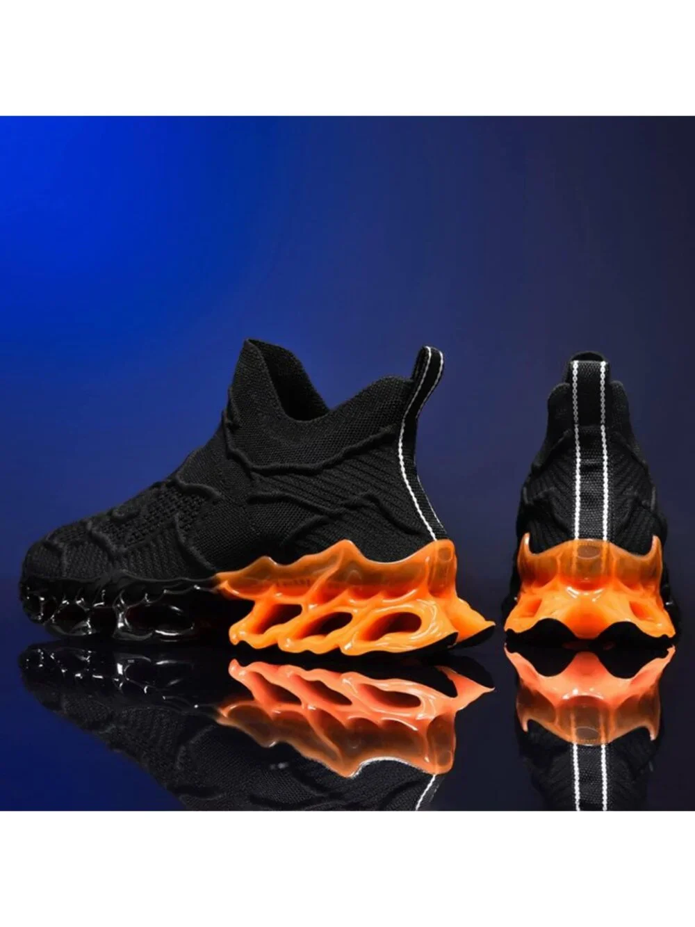 🆕Men's Black Slip on Loafers Walking Tennis Shoes Running Blade Sneakers